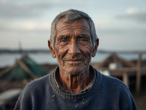 Weathered Sea Veteran with a Wise Gaze