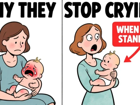 Why Babies Stop Crying When You Stand Up