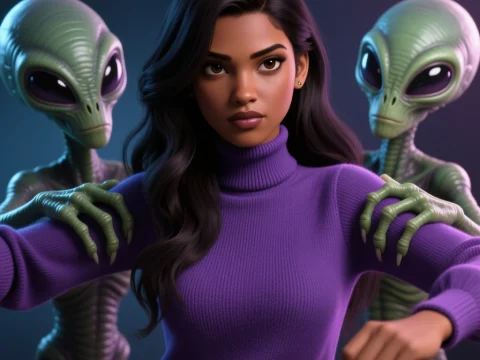 Woman Captured by Aliens in Sci-Fi Encounter