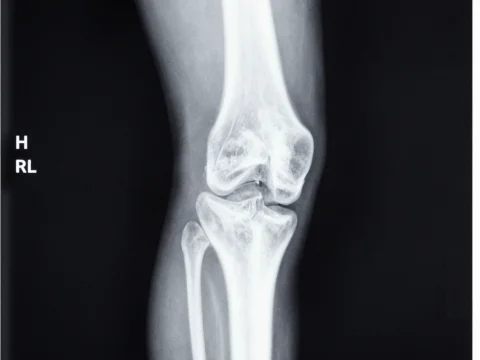 X-ray Image of Human Knee Joint