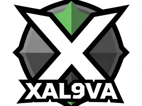 XAL9VA Team Logo with Bold X and Green Accent