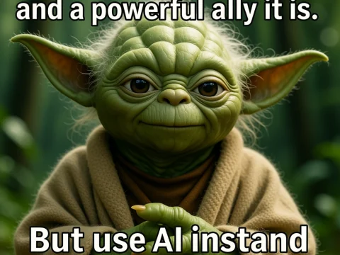 Yoda Meme About AI and the Force