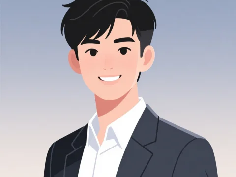 Young Professional Man Avatar Illustration